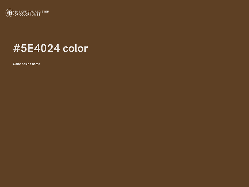 #5E4024 color image