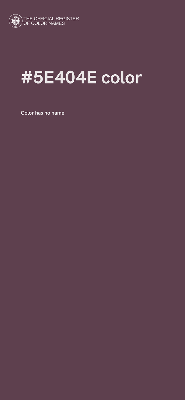 #5E404E color image