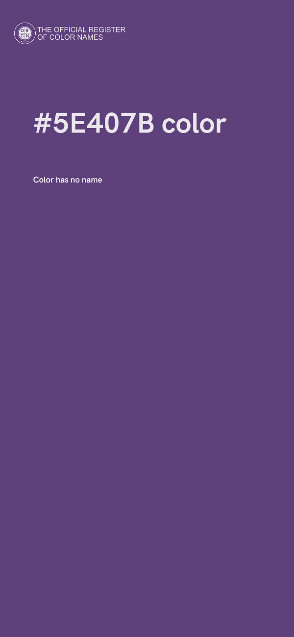 #5E407B color image