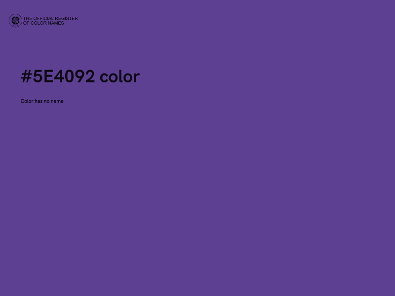 #5E4092 color image