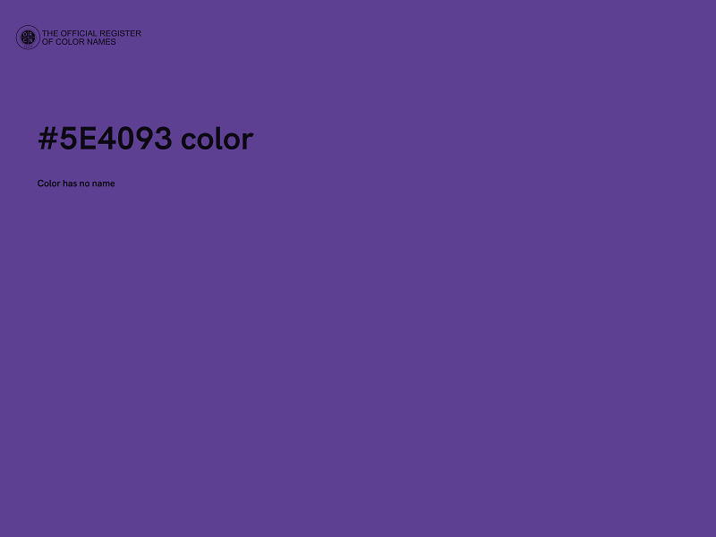 #5E4093 color image