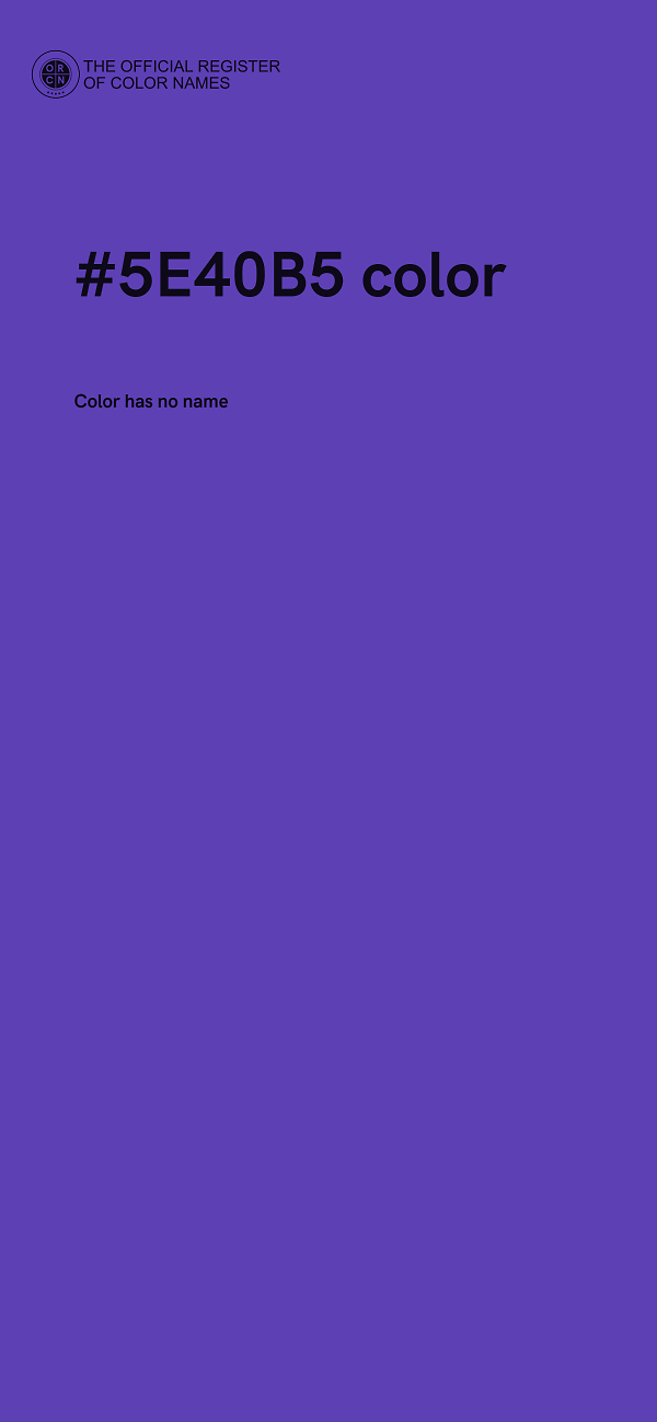 #5E40B5 color image