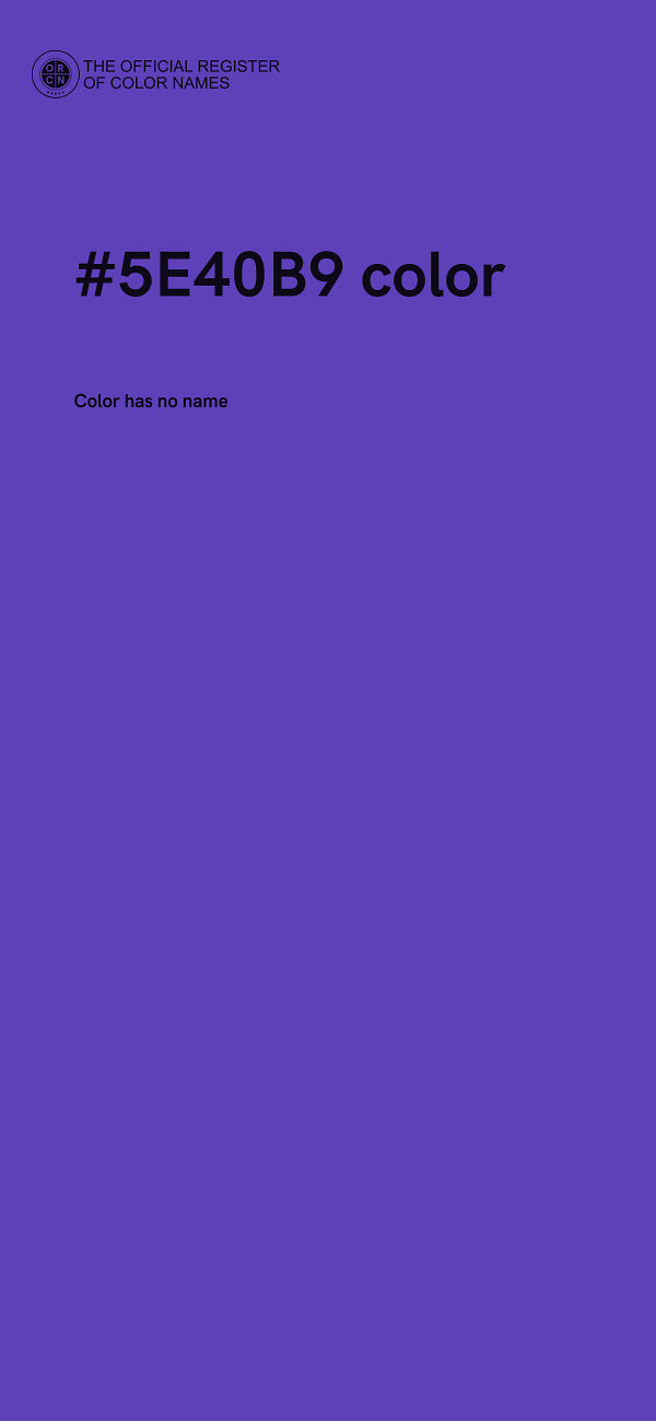 #5E40B9 color image