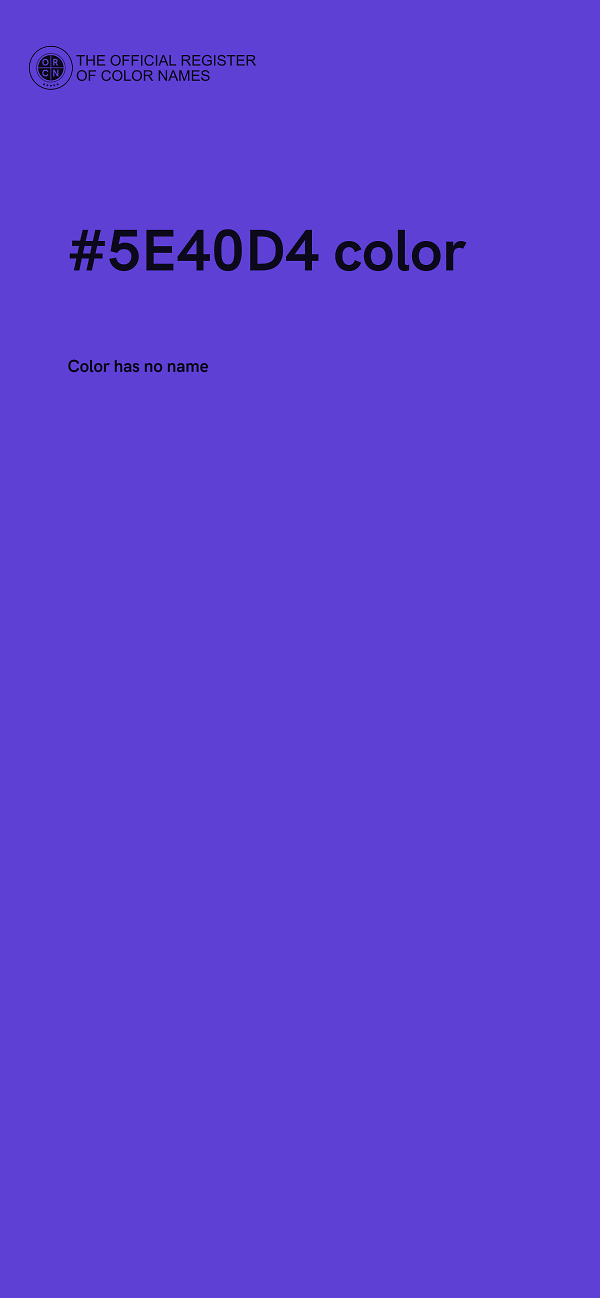 #5E40D4 color image