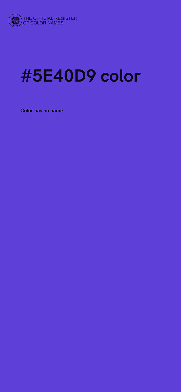 #5E40D9 color image