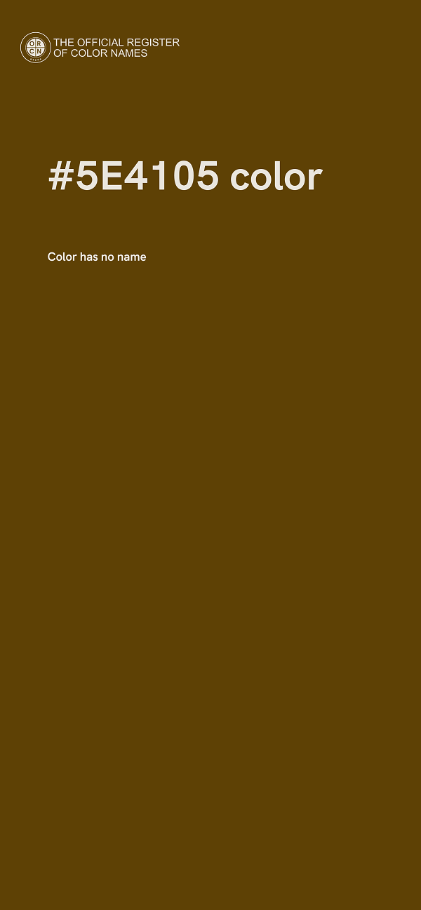 #5E4105 color image