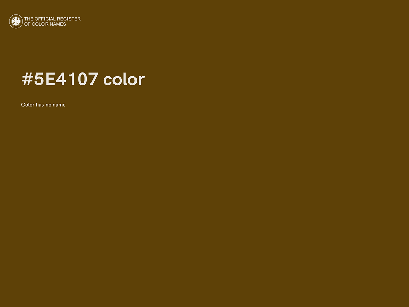 #5E4107 color image