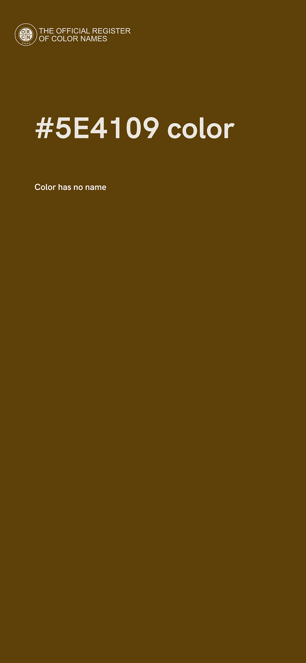 #5E4109 color image