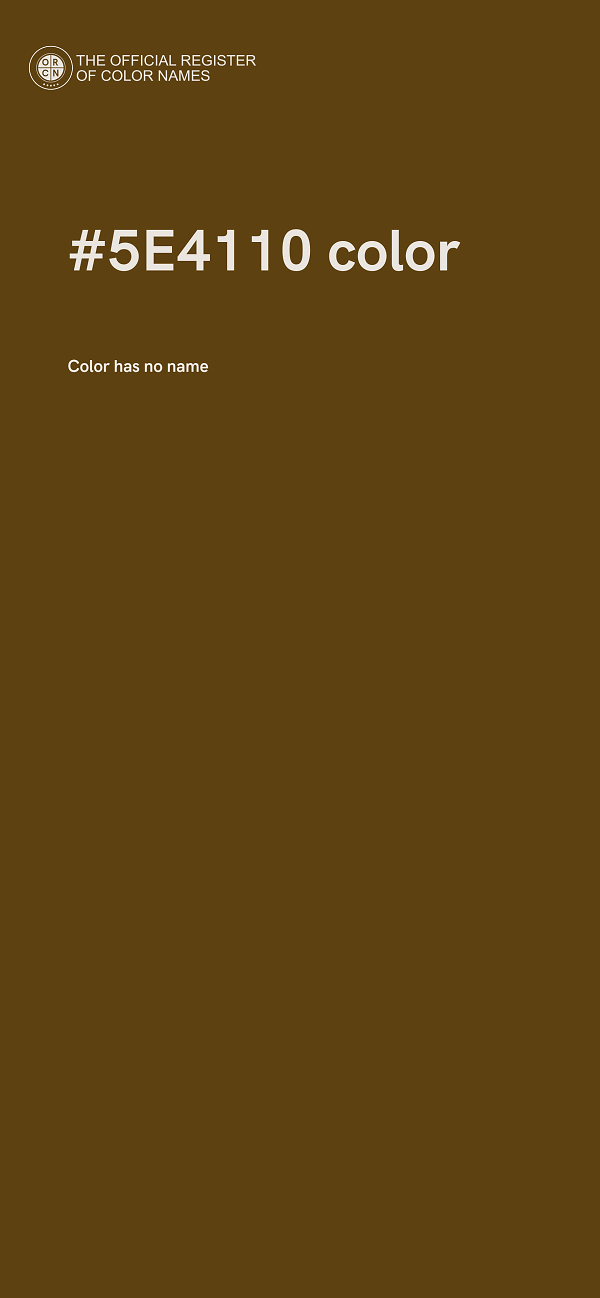 #5E4110 color image