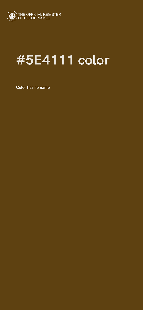#5E4111 color image