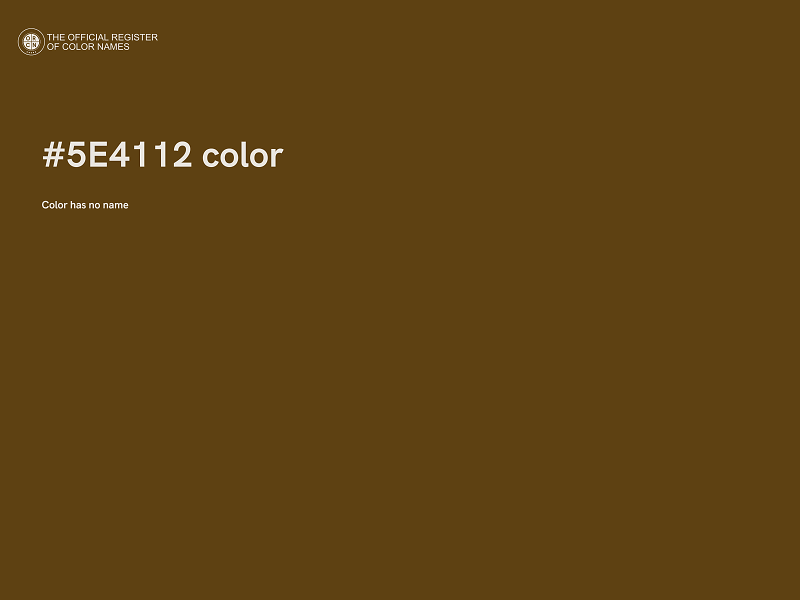 #5E4112 color image