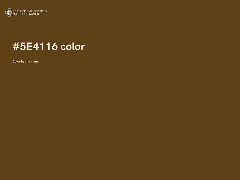 #5E4116 color image
