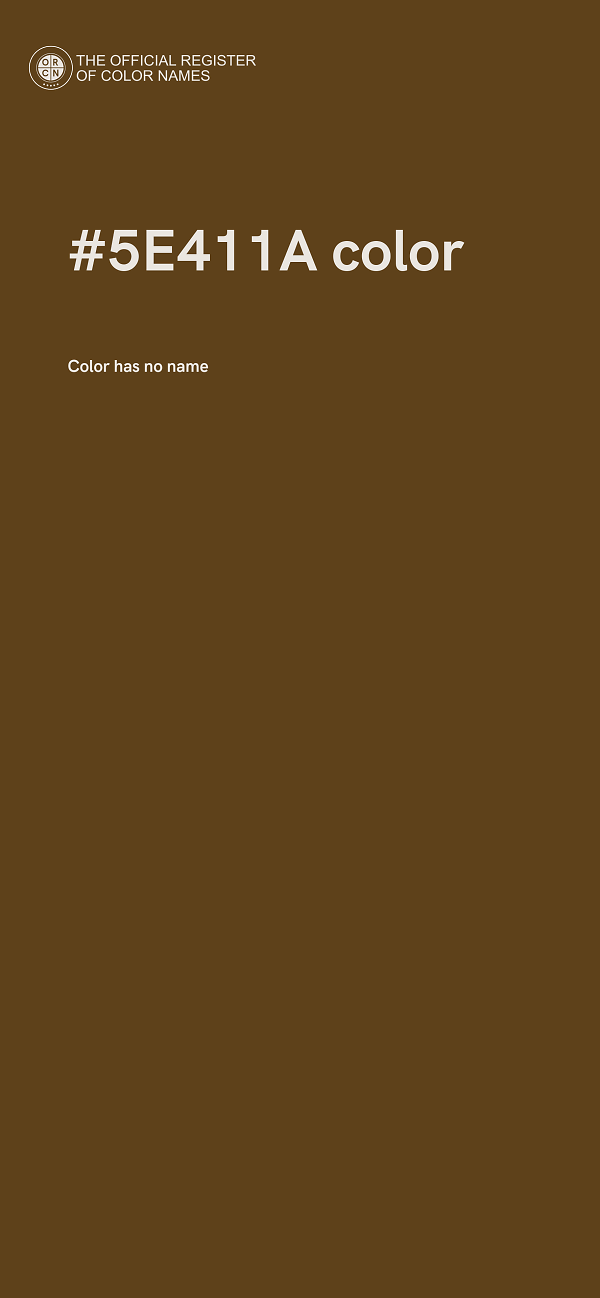 #5E411A color image
