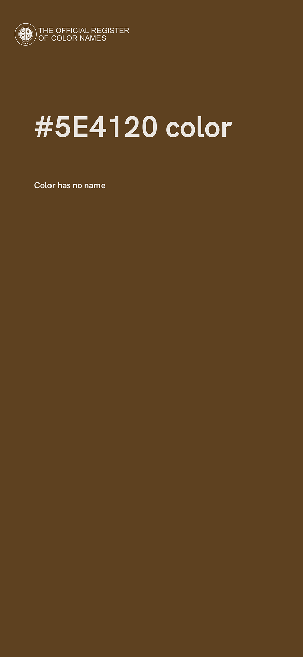 #5E4120 color image