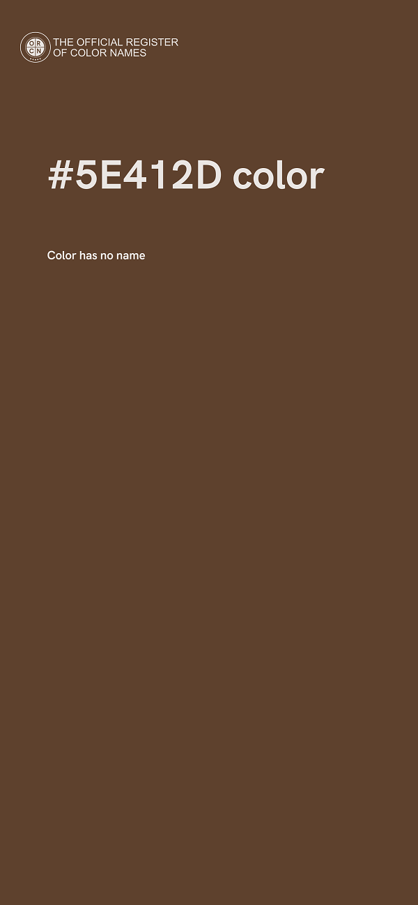 #5E412D color image