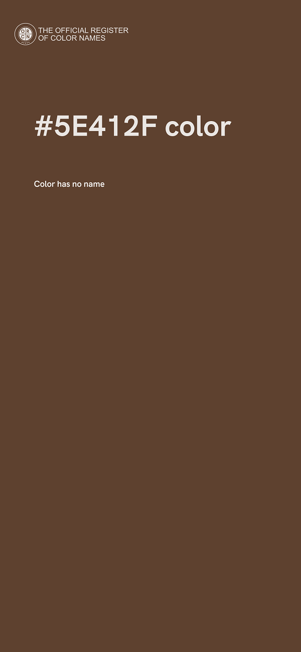 #5E412F color image