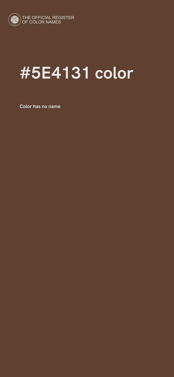 #5E4131 color image