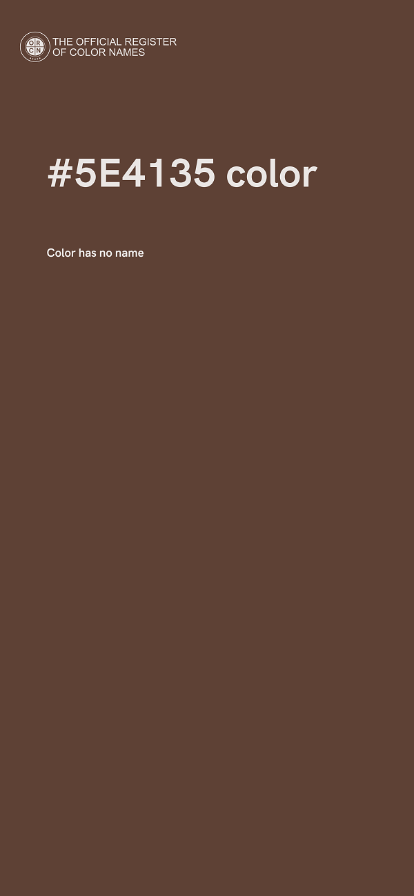 #5E4135 color image