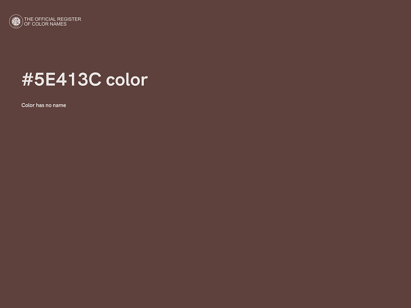 #5E413C color image