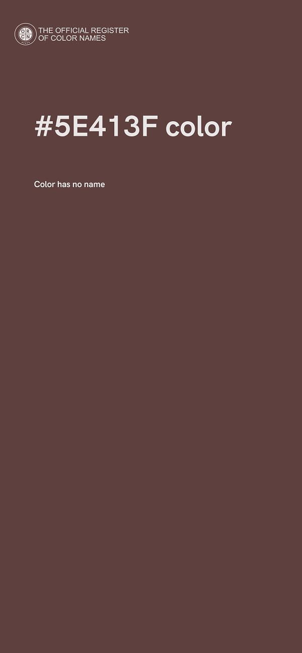 #5E413F color image