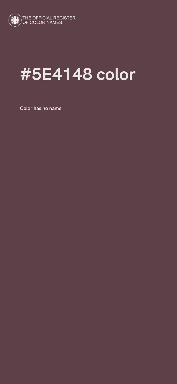 #5E4148 color image
