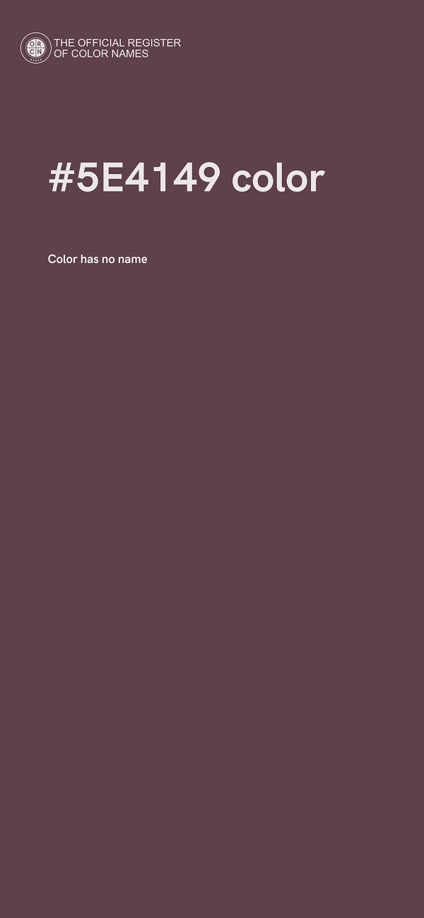 #5E4149 color image