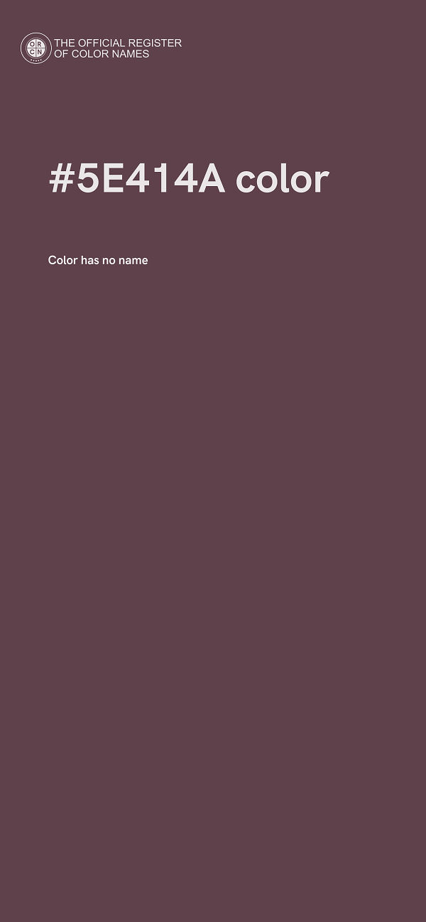 #5E414A color image