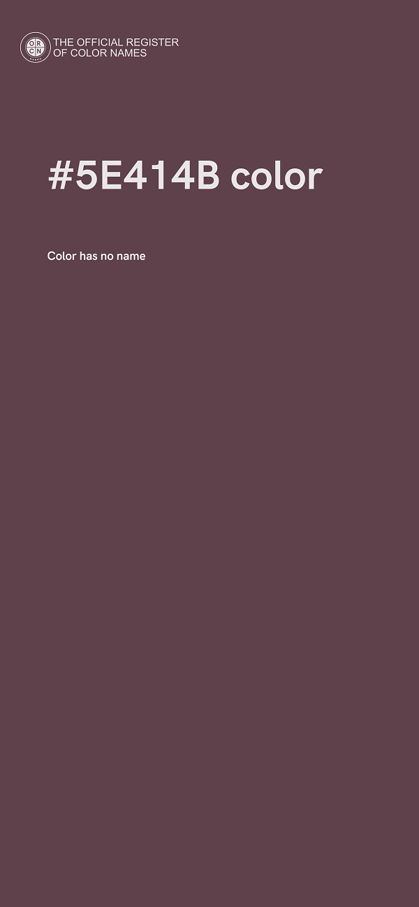 #5E414B color image
