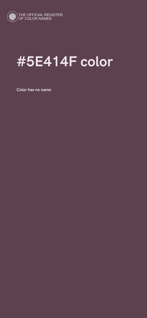 #5E414F color image