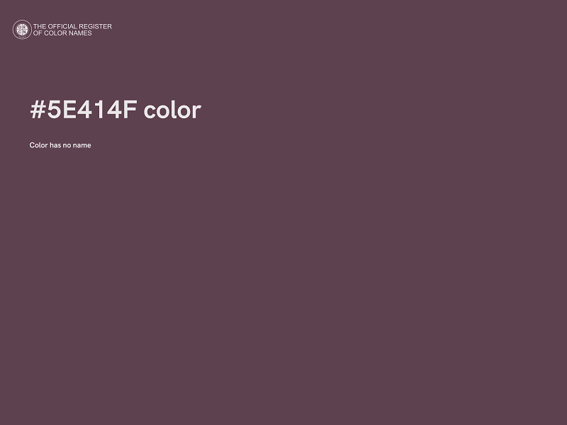 #5E414F color image