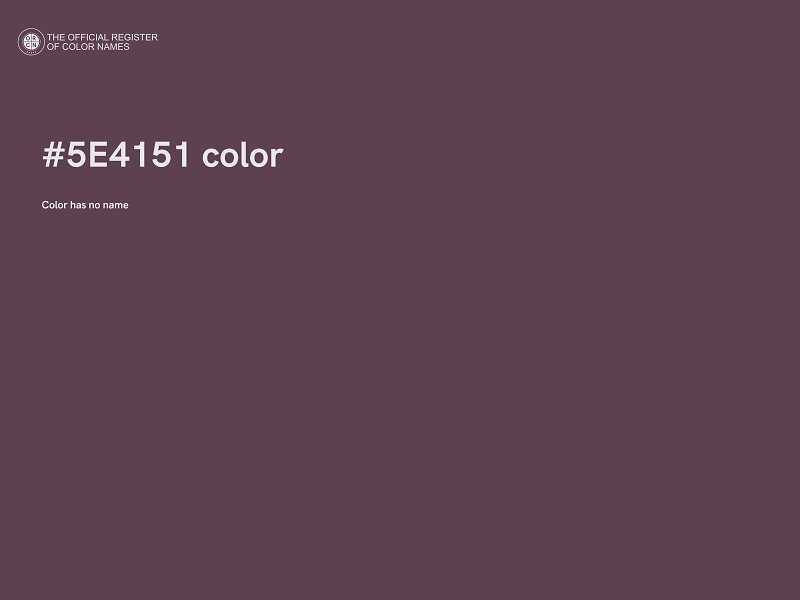 #5E4151 color image