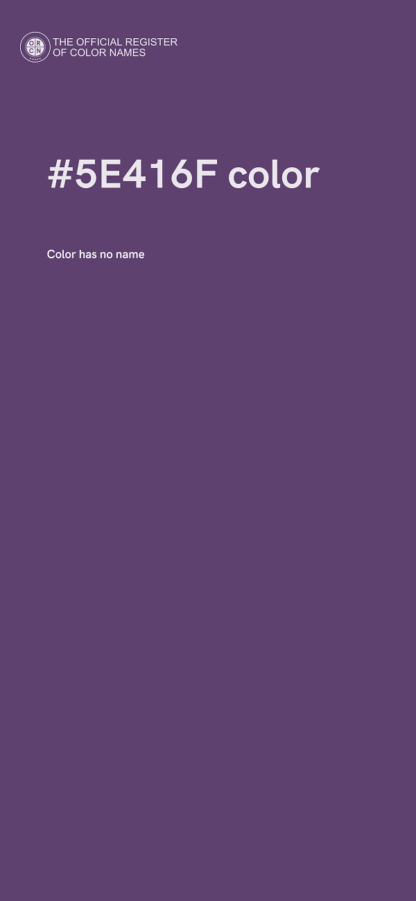 #5E416F color image