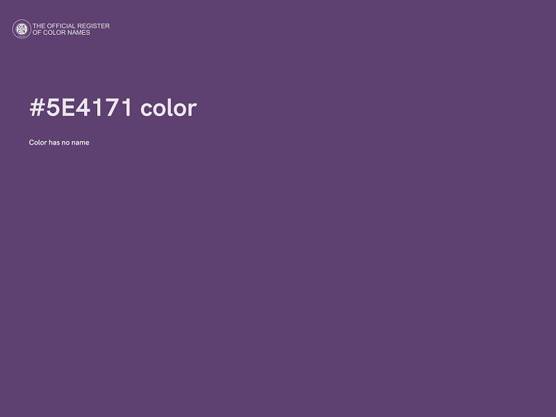 #5E4171 color image