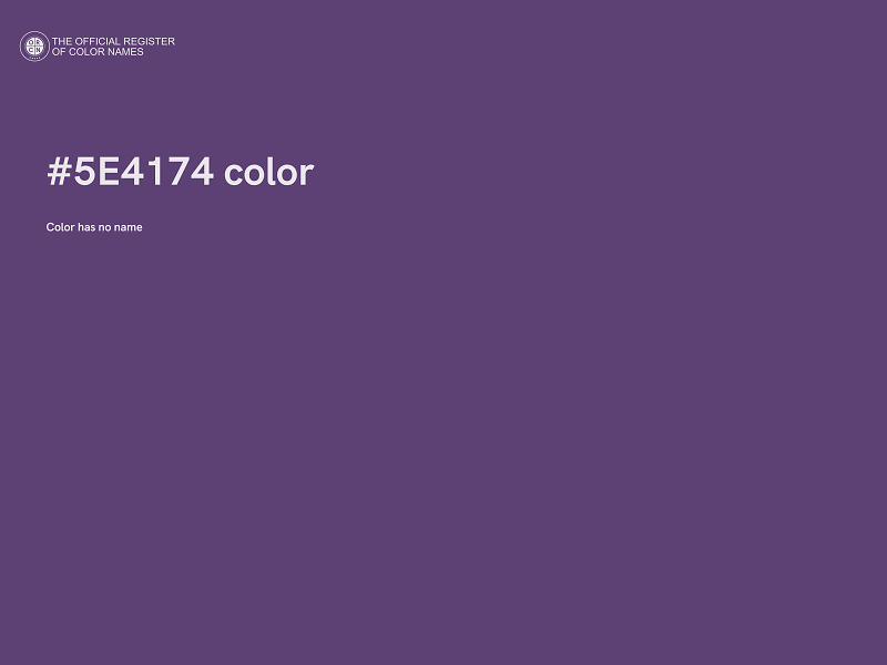 #5E4174 color image