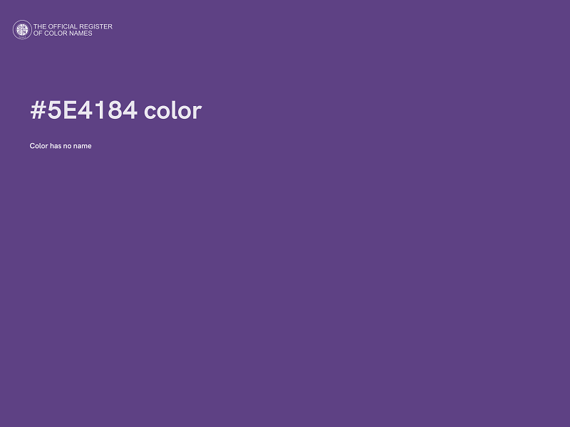 #5E4184 color image