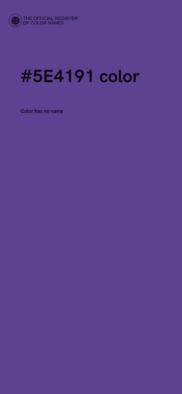 #5E4191 color image