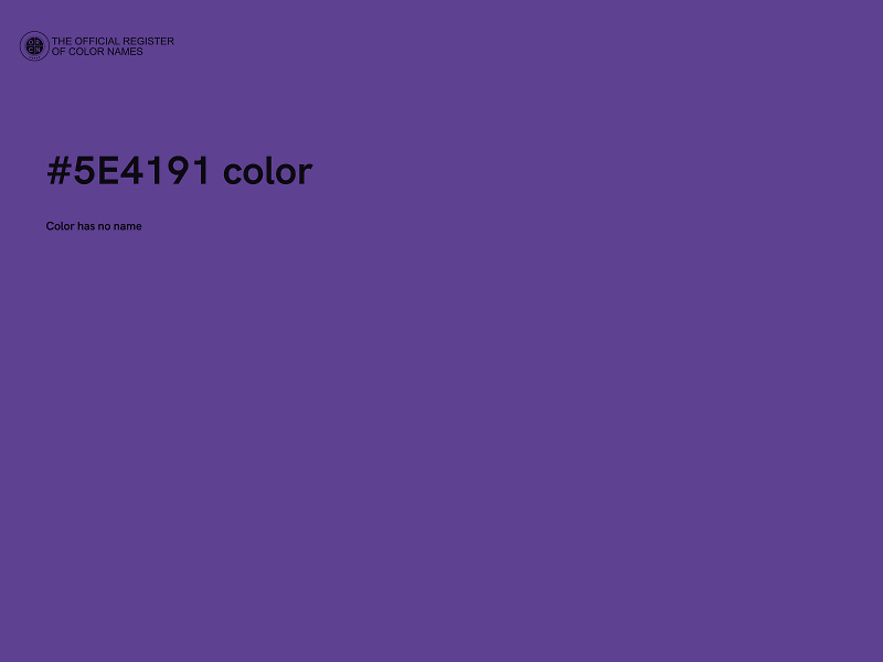 #5E4191 color image