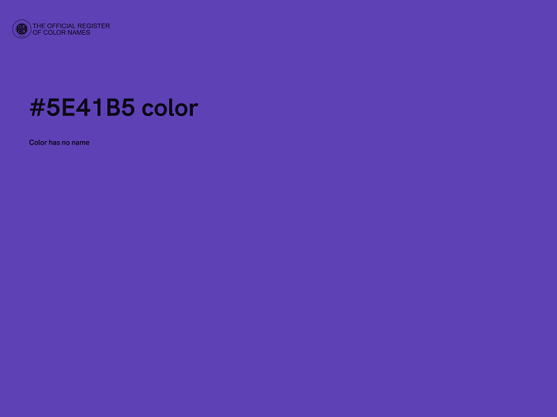 #5E41B5 color image