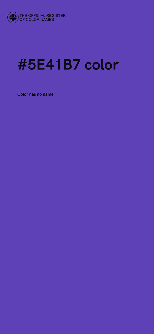 #5E41B7 color image