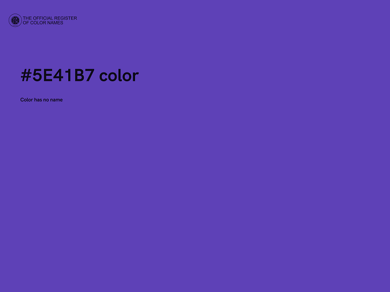 #5E41B7 color image