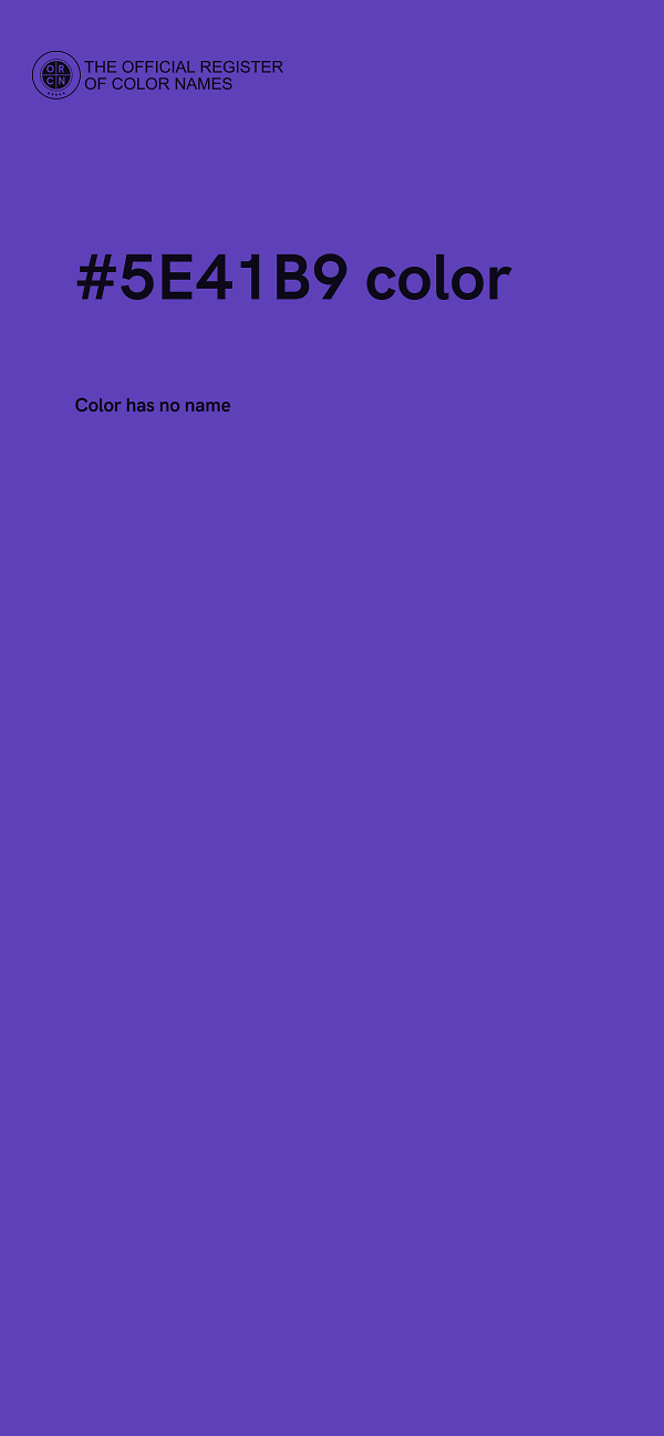 #5E41B9 color image