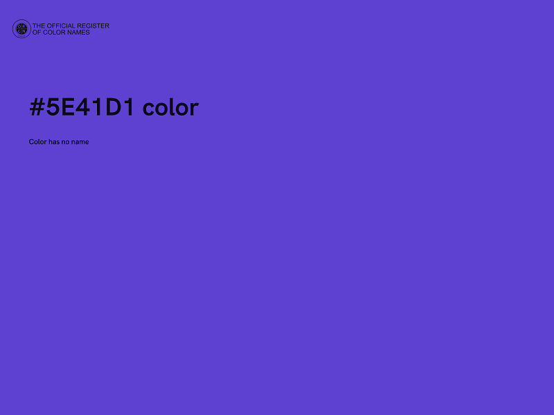 #5E41D1 color image
