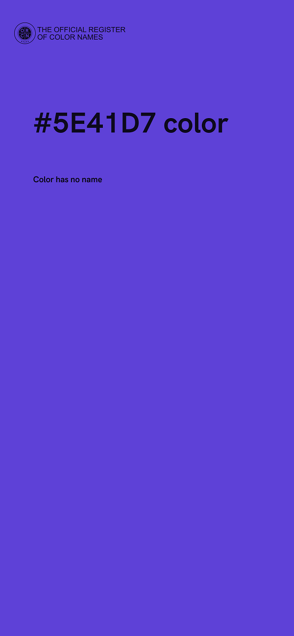 #5E41D7 color image