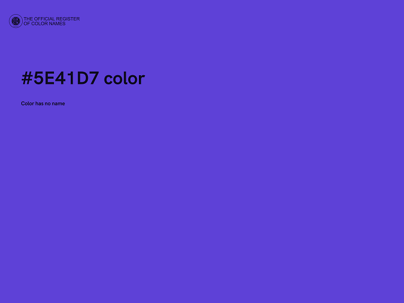 #5E41D7 color image