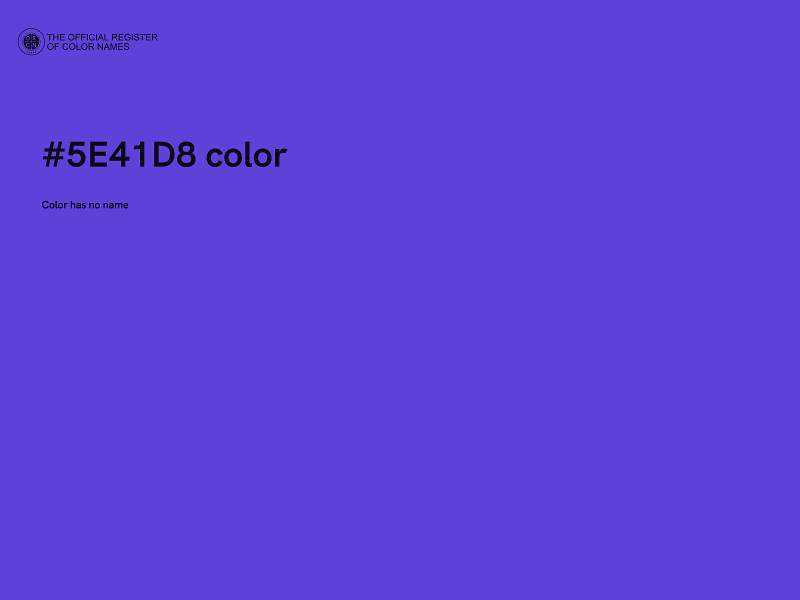 #5E41D8 color image
