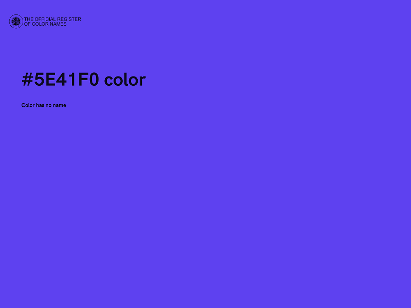 #5E41F0 color image