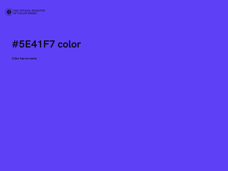 #5E41F7 color image