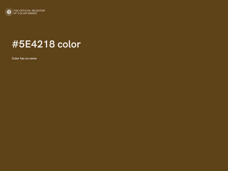 #5E4218 color image