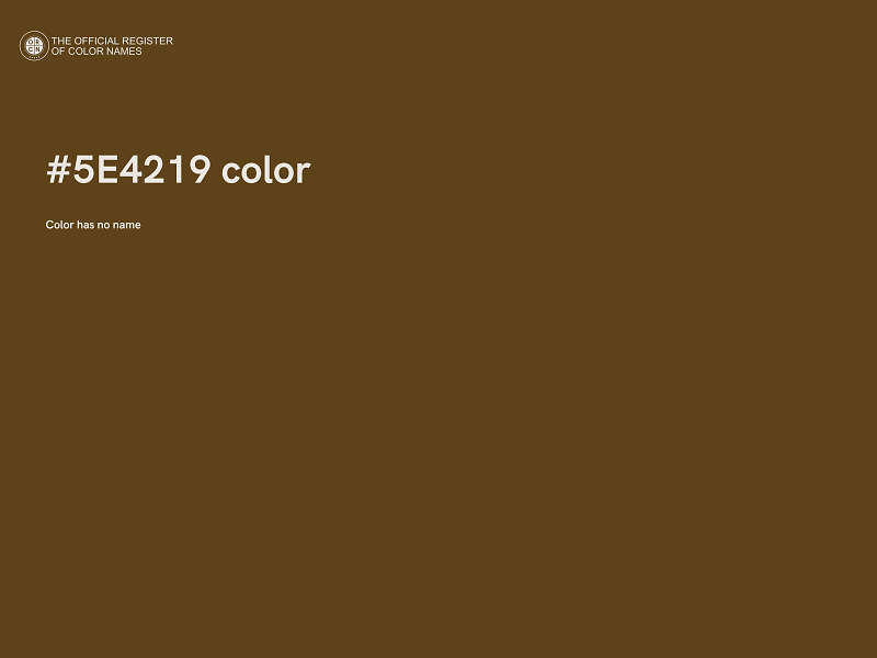 #5E4219 color image