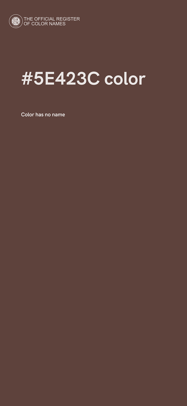 #5E423C color image